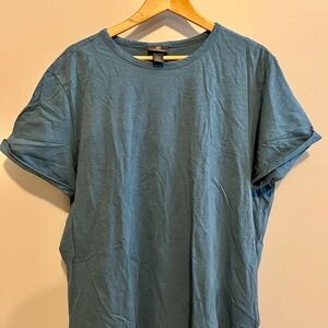 H&M Blue Short Sleeve Tee Casual Cotton